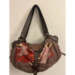 Jasper & Jeera floral embroidered shoulder bag vintage-inspired Y2K boho hippie